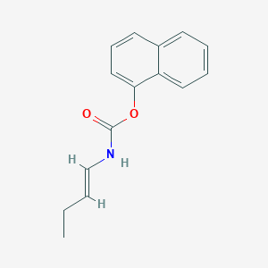 molecular formula C15H15NO2 B11870681 Naphthalen-1-yl but-1-en-1-ylcarbamate 