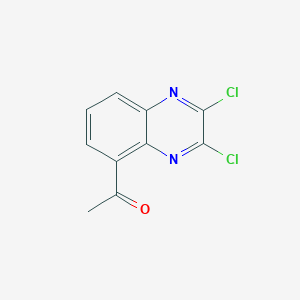 molecular formula C10H6Cl2N2O B11870874 1-(2,3-Dichloroquinoxalin-5-yl)ethanone CAS No. 459835-98-4