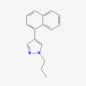 molecular formula C16H16N2 B11870877 4-(Naphthalen-1-yl)-1-propyl-1H-pyrazole 