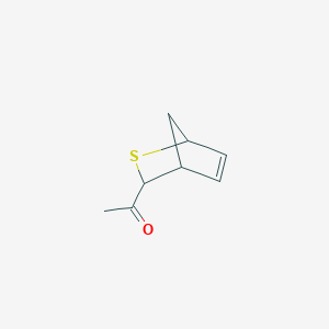 molecular formula C8H10OS B118709 Ethanone, 1-(2-thiabicyclo[2.2.1]hept-5-en-3-yl)-(9CI) CAS No. 150171-74-7