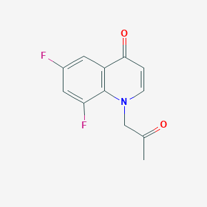 molecular formula C12H9F2NO2 B11870950 6,8-Difluoro-1-(2-oxopropyl)quinolin-4(1H)-one 