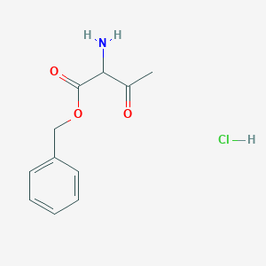 molecular formula C11H14ClNO3 B11871247 Benzyl 2-amino-3-oxobutanoate hydrochloride 