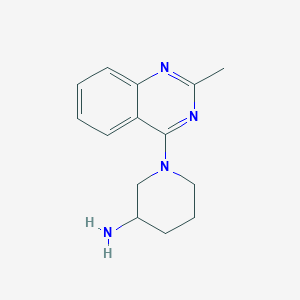 molecular formula C14H18N4 B11871257 1-(2-Methylquinazolin-4-yl)piperidin-3-amine 