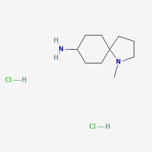 molecular formula C10H22Cl2N2 B11871277 1-Methyl-1-azaspiro[4.5]decan-8-amine dihydrochloride 