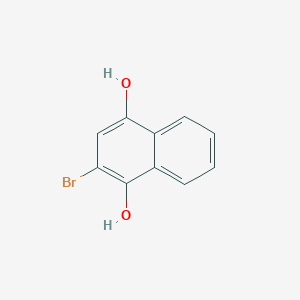 molecular formula C10H7BrO2 B11871403 2-Bromonaphthalene-1,4-diol CAS No. 73661-08-2