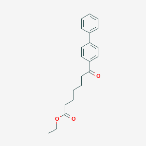 molecular formula C21H24O3 B118715 Ethyl 7-(4-biphenyl)-7-oxoheptanoate CAS No. 147862-41-7