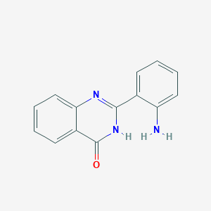 molecular formula C14H11N3O B11871516 2-(2-aminophenyl)quinazolin-4(1H)-one CAS No. 27259-73-0