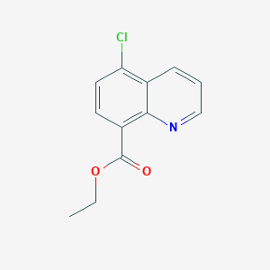 molecular formula C12H10ClNO2 B11871519 Ethyl 5-chloroquinoline-8-carboxylate 