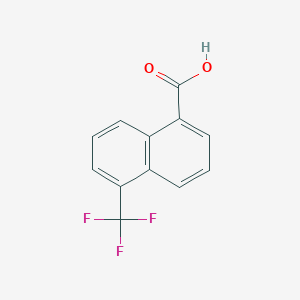 molecular formula C12H7F3O2 B11871606 1-(Trifluoromethyl)naphthalene-5-carboxylic acid 