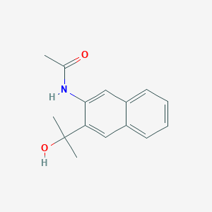 molecular formula C15H17NO2 B11871609 N-[3-(2-Hydroxypropan-2-yl)naphthalen-2-yl]acetamide CAS No. 65948-28-9