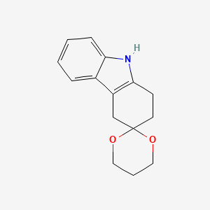 molecular formula C15H17NO2 B11871612 1,2,4,9-Tetrahydrospiro[carbazole-3,2'-[1,3]dioxane] CAS No. 1352305-19-1