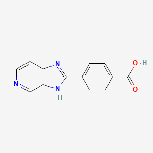 molecular formula C13H9N3O2 B11871680 4-(1H-Imidazo[4,5-c]pyridin-2-yl)benzoic acid CAS No. 113296-37-0