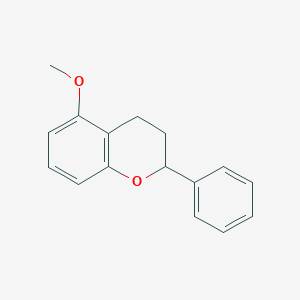 molecular formula C16H16O2 B11871799 5-Methoxy-2-phenylchroman 
