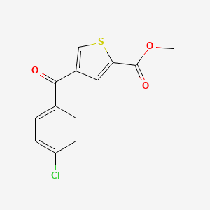 molecular formula C13H9ClO3S B1187182 Methyl 4-(4-chlorobenzoyl)-2-thiophenecarboxylate 