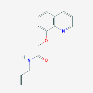 molecular formula C14H14N2O2 B11871836 N-Allyl-2-(quinolin-8-yloxy)acetamide CAS No. 88350-40-7