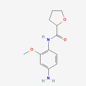 molecular formula C12H16N2O3 B11871844 N-(4-Amino-2-methoxyphenyl)tetrahydrofuran-2-carboxamide 