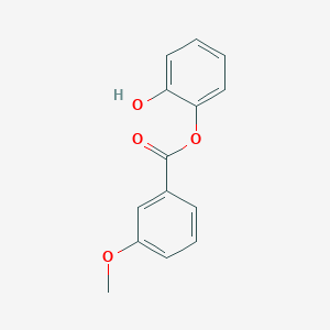 molecular formula C14H12O4 B11871855 2-Hydroxyphenyl 3-methoxybenzoate 
