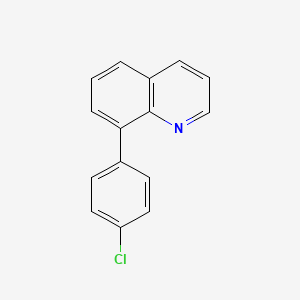 molecular formula C15H10ClN B11871866 8-(4-Chlorophenyl)quinoline 