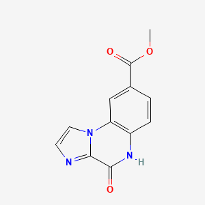 molecular formula C12H9N3O3 B11871914 Methyl 4-oxo-4,5-dihydroimidazo[1,2-A]quinoxaline-8-carboxylate 