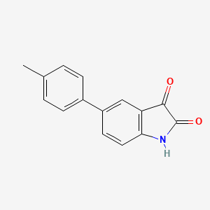 molecular formula C15H11NO2 B11871976 5-(p-Tolyl)indoline-2,3-dione 
