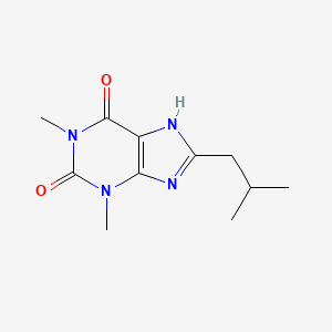 molecular formula C11H16N4O2 B11872055 Theophylline, 8-isobutyl- CAS No. 5770-30-9