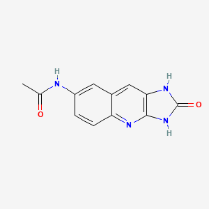 molecular formula C12H10N4O2 B11872078 N-(2-Oxo-2,3-dihydro-1H-imidazo[4,5-b]quinolin-7-yl)acetamide CAS No. 113259-61-3