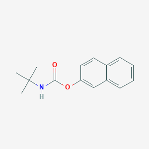 molecular formula C15H17NO2 B11872338 naphthalen-2-yl N-tert-butylcarbamate CAS No. 61382-92-1