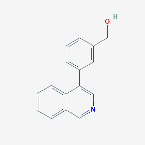 molecular formula C16H13NO B11872343 (3-(Isoquinolin-4-yl)phenyl)methanol 