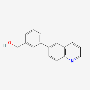 molecular formula C16H13NO B11872353 (3-(Quinolin-6-yl)phenyl)methanol 