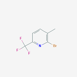molecular formula C7H5BrF3N B11872591 2-Bromo-3-methyl-6-(trifluoromethyl)pyridine CAS No. 1211525-93-7