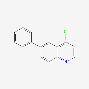 molecular formula C15H10ClN B11872598 4-Chloro-6-phenylquinoline CAS No. 5443-23-2
