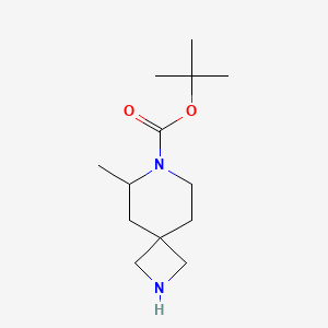 molecular formula C13H24N2O2 B11872608 tert-Butyl 6-methyl-2,7-diazaspiro[3.5]nonane-7-carboxylate 