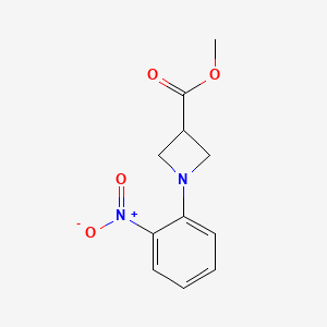 molecular formula C11H12N2O4 B11872616 Methyl 1-(2-nitrophenyl)azetidine-3-carboxylate CAS No. 887596-00-1