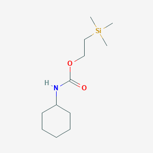 molecular formula C12H25NO2Si B11872646 2-(Trimethylsilyl)ethyl cyclohexylcarbamate CAS No. 84906-66-1
