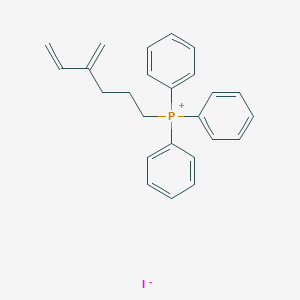 molecular formula C25H26IP B118729 (4-Methylene-5-hexenyl)triphenyl-phosphonium Iodide CAS No. 17842-92-1