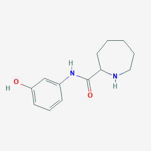 molecular formula C13H18N2O2 B11872956 N-(3-hydroxyphenyl)azepane-2-carboxamide 