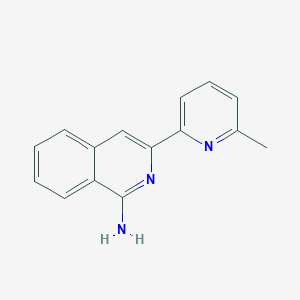 molecular formula C15H13N3 B11873020 3-(6-Methylpyridin-2-yl)isoquinolin-1-amine CAS No. 66009-87-8