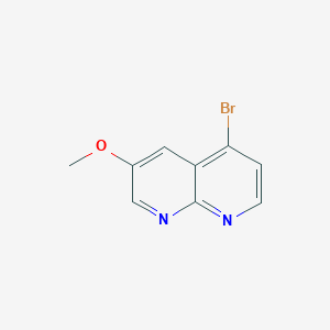 molecular formula C9H7BrN2O B11873129 5-Bromo-3-methoxy-[1,8]naphthyridine CAS No. 1268521-57-8