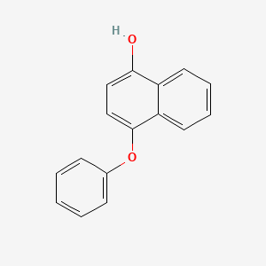molecular formula C16H12O2 B11873145 4-Phenoxynaphthalen-1-ol CAS No. 84219-65-8