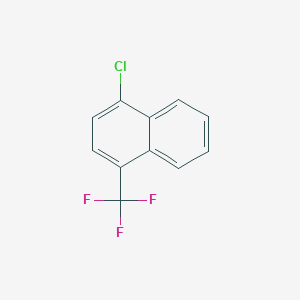 molecular formula C11H6ClF3 B11873203 1-Chloro-4-(trifluoromethyl)naphthalene 