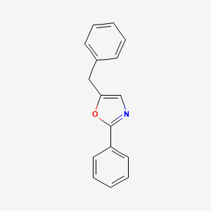 molecular formula C16H13NO B11873295 5-Benzyl-2-phenyloxazole 