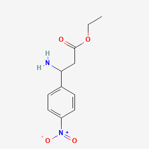 molecular formula C11H14N2O4 B11873363 Ethyl 3-amino-3-(4-nitrophenyl)propanoate CAS No. 224946-68-3