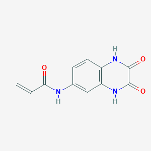molecular formula C11H9N3O3 B11873378 N-(2,3-Dioxo-1,2,3,4-tetrahydroquinoxalin-6-yl)acrylamide 