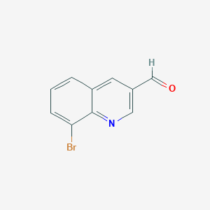 molecular formula C10H6BrNO B11873535 8-Bromoquinoline-3-carbaldehyde 