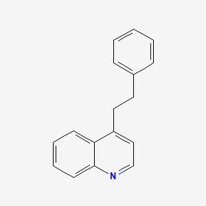 molecular formula C17H15N B11873538 4-(2-Phenylethyl)quinoline CAS No. 5414-80-2
