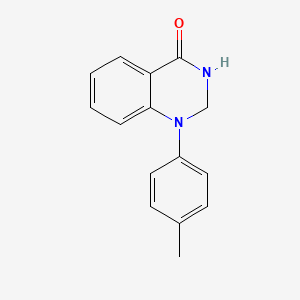 molecular formula C15H14N2O B11873654 1-(p-Tolyl)-2,3-dihydroquinazolin-4(1H)-one CAS No. 90070-98-7