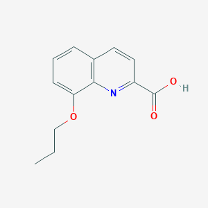 molecular formula C13H13NO3 B11873907 8-Propoxyquinoline-2-carboxylic acid 