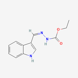 molecular formula C12H13N3O2 B11873961 ethyl N-[(Z)-1H-indol-3-ylmethylideneamino]carbamate 