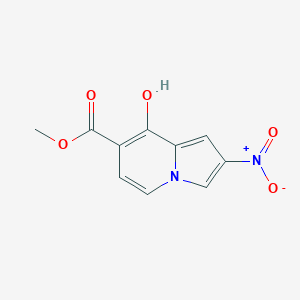 molecular formula C10H8N2O5 B11874119 Methyl 8-hydroxy-2-nitroindolizine-7-carboxylate 