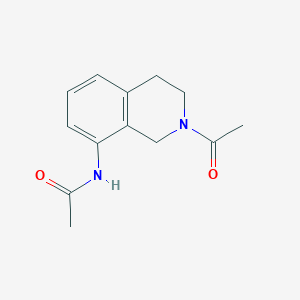 molecular formula C13H16N2O2 B11874308 N-(2-Acetyl-1,2,3,4-tetrahydroisoquinolin-8-yl)acetamide CAS No. 924633-50-1